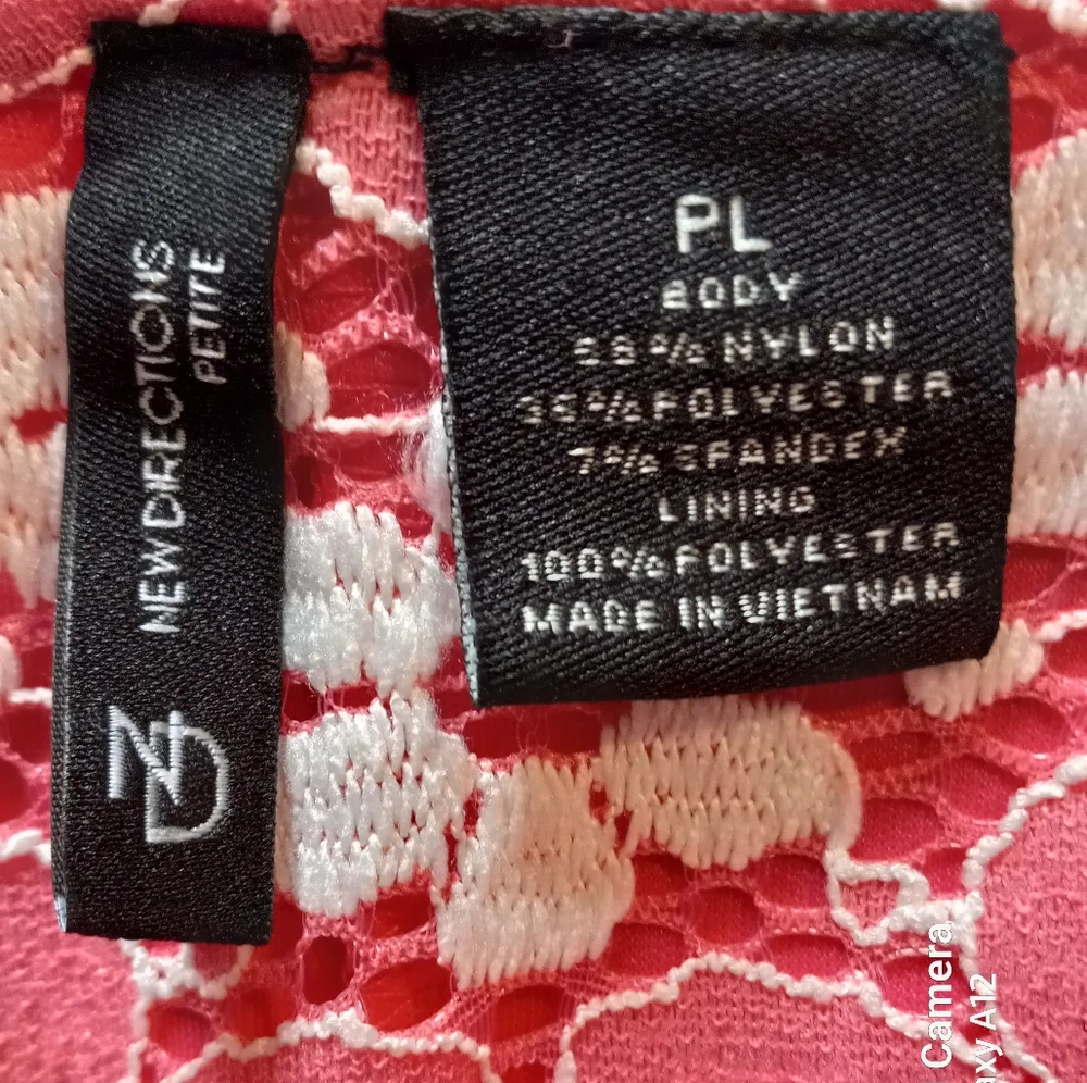 New Directions Pink and White Floral Dress - Picture 2 of 10